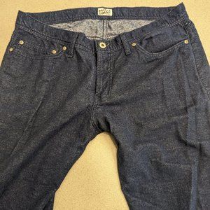 Naked and Famous Jeans.  Flannel jeans.  Weird guy fit like new condition.
